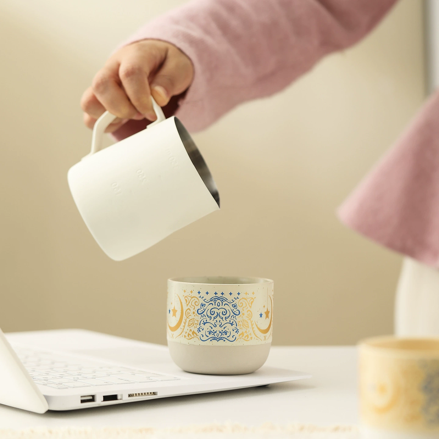 Средневосточный стиль, творческая изысканная Ceramic кофейная чашка латте латте каменная глина чашка для дома вода чай новая стиль
