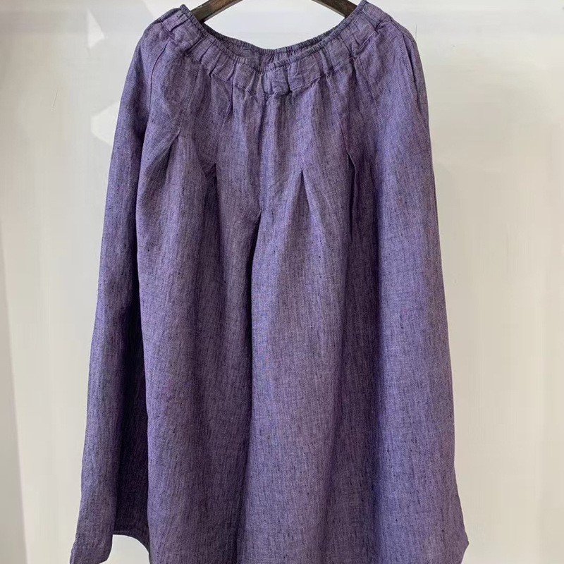 2026 Spring New Women's Straight-Leg Pants Japanese Style Cropped Pants Loose Women's Pants Wide-Leg Pants Ins Style Casual Export