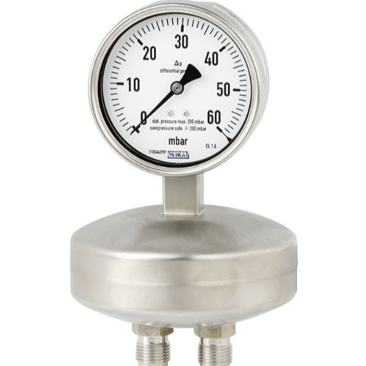 WIKA威卡 633.34膜盒式压力表铜合金或不锈钢材质