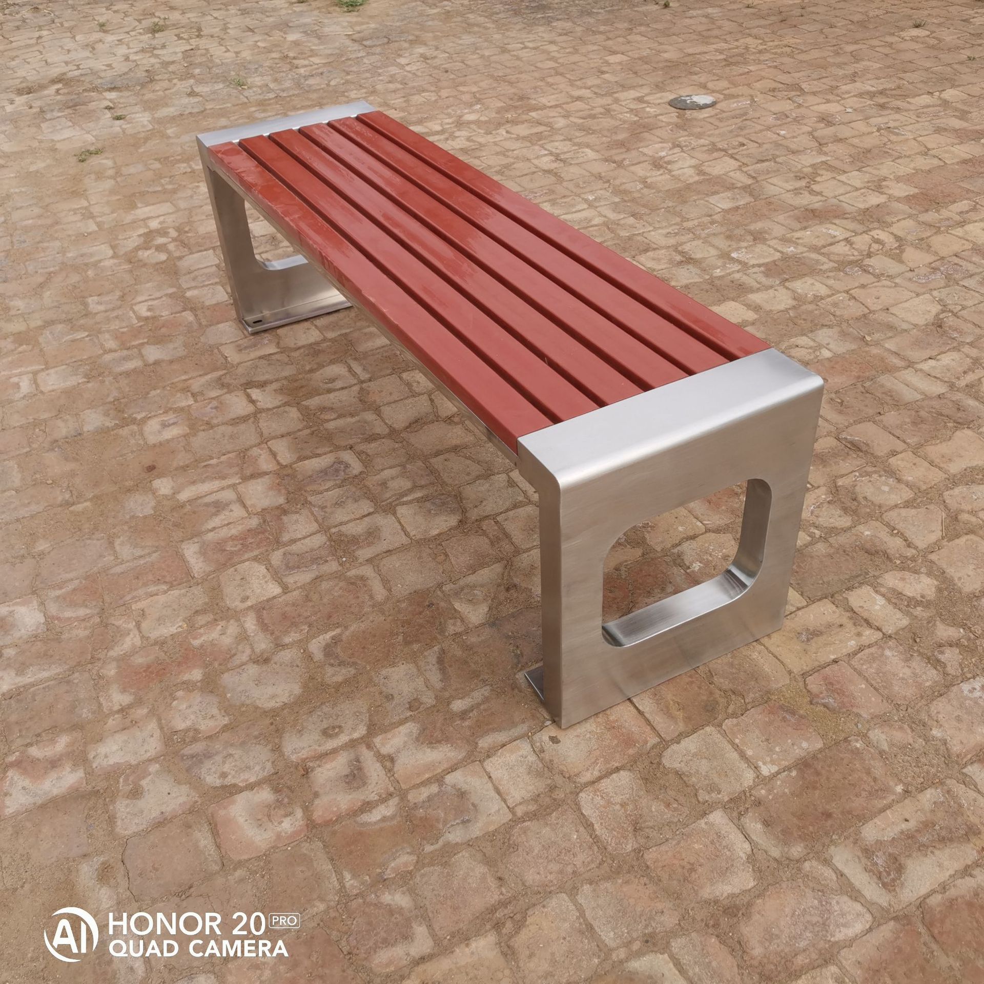 Park chair outsider rest long stool plastic wood garden garden courtyard stainless steel art back chair manufacturer