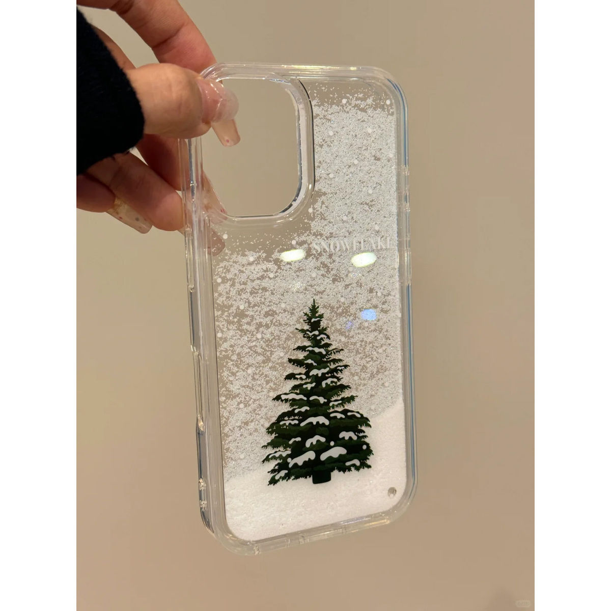 Kdj01 pine snowflake [transparent snowflake quicksand shell]
