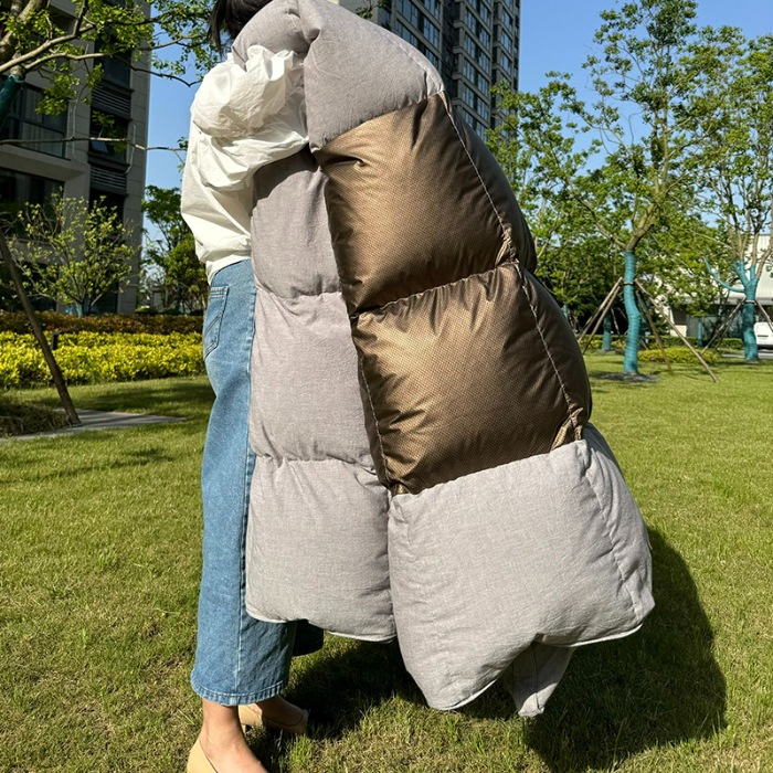 100支静音全棉远红外石墨烯羽绒被芯95白鹅绒功能保暖加厚冬被子