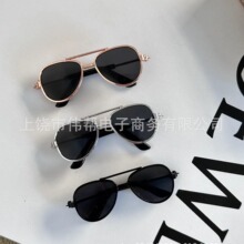 三分bjd现货10cm棉花娃娃飞行员酷帅金属镜框眼镜可爱玩偶迷你配