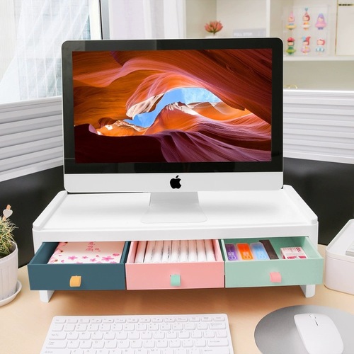 Computer monitor heightening shelf base bracket office neck guard desktop screen laptop desktop storage box