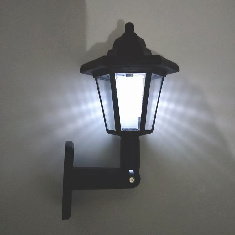 Comercio electrónico transfronterizo lámpara de pared hexagonal solar al aire libre impermeable patio Villa hexagonal corte iluminación lámpara de pared image 16