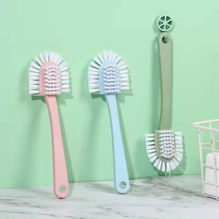 靴ブラシ家庭用の長い柄の柔らかい毛の靴のブラシの多機能の5面の靴のブラシは掛け式の死角がない清潔なブラシの卸売りができます。