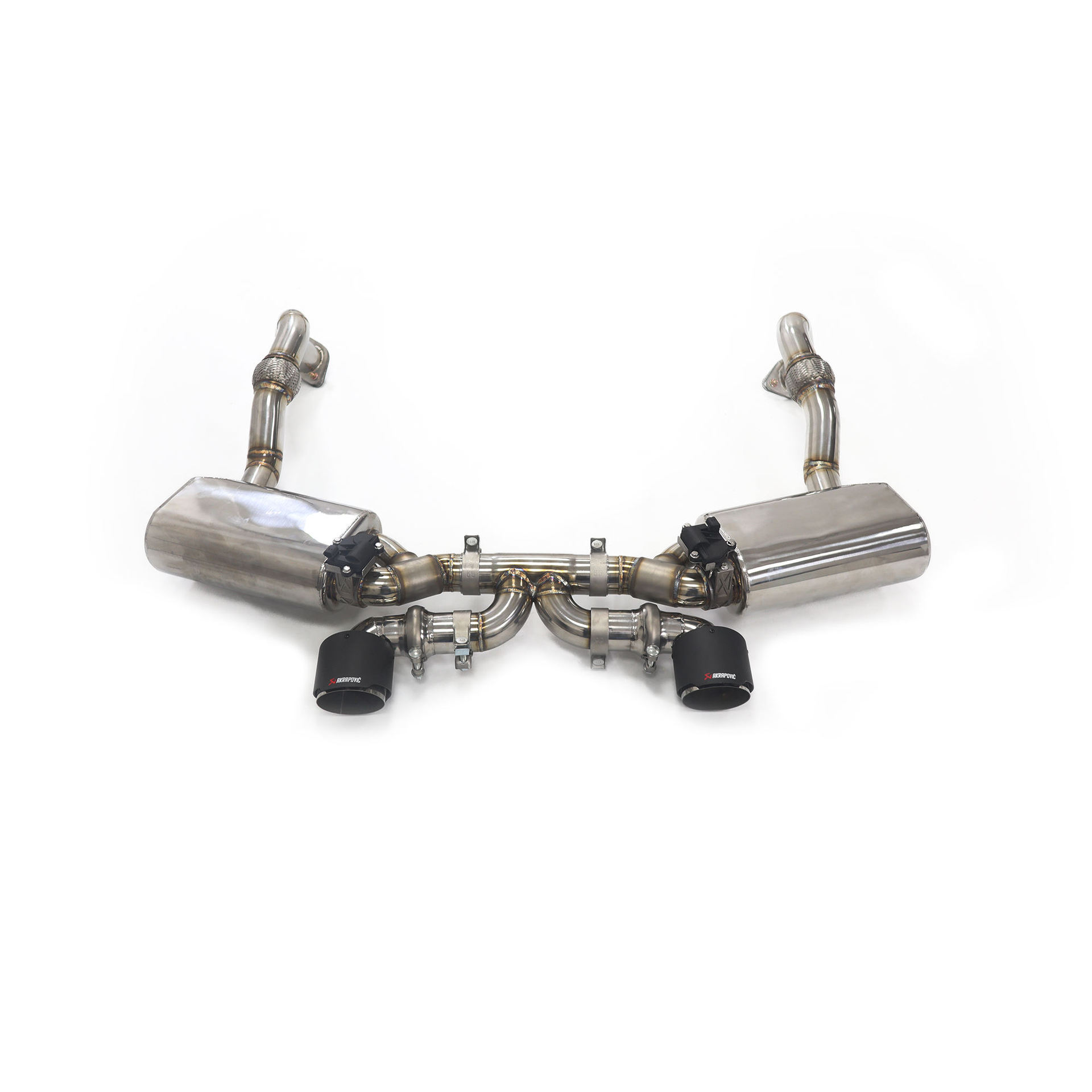 Suitable for Porsche Cayman 981 upgraded GT4 cat-back exhaust system, stainless steel pipe with valve silencer