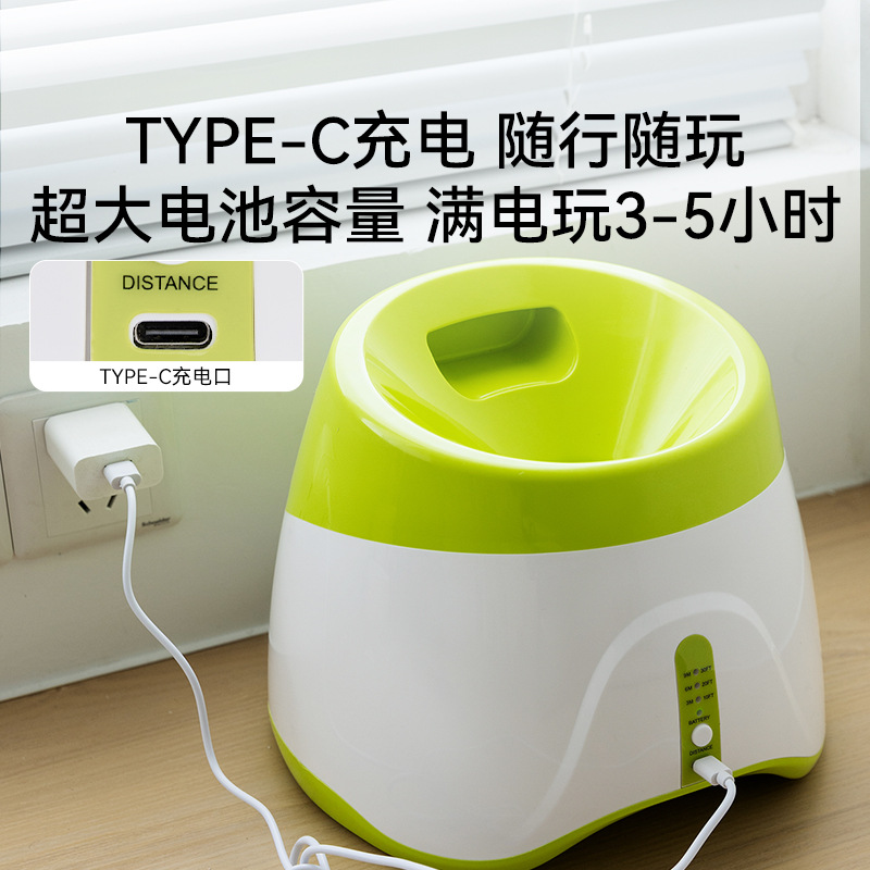 Máquina de tiro automática para mascotas, bola de juguete para perros, lanzador de tenis, máquina de lanzamiento y lanzamiento, juguete resistente a las mordeduras de Bianmu Corgi