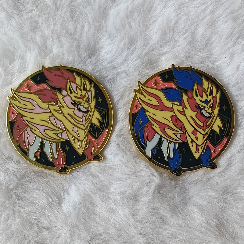 Pokémon Brooch, Pet Elf, Alien World Monster Elf, Metal Backpack Enamel Pin Decorative Badge