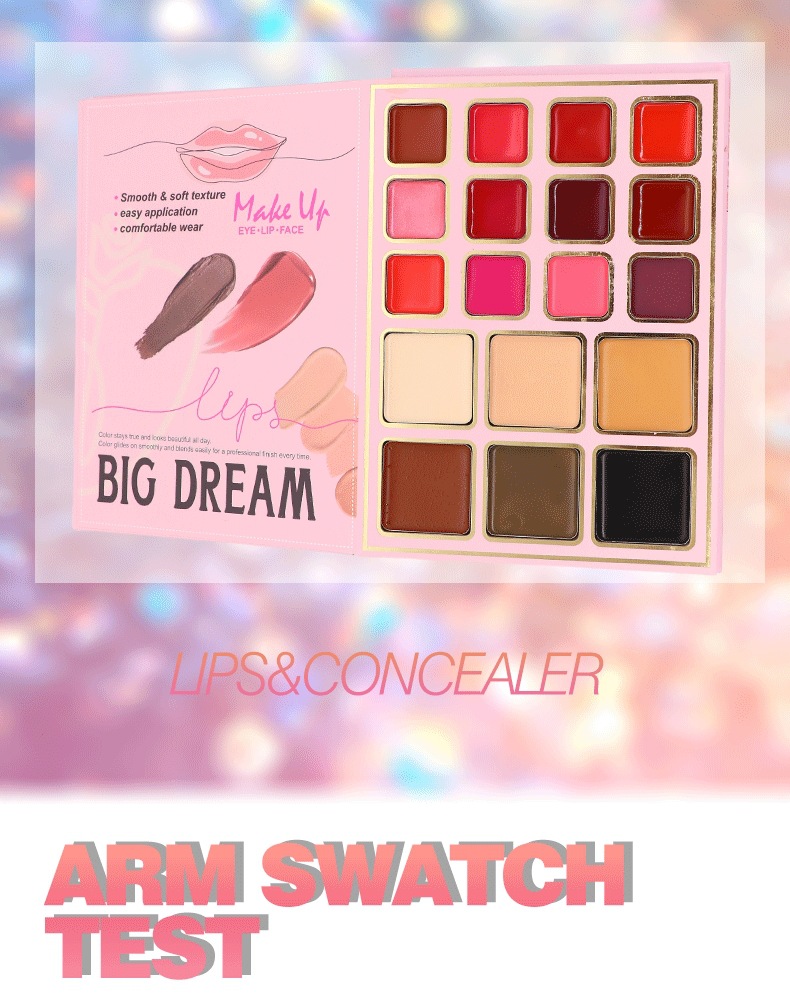 5 Layer Eyeshadow Palette Hgh Gloss Blush Concealer Universal Integrated Pearlescent Brightening Makeup_voghion.com