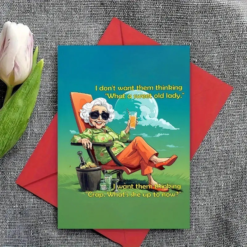 亚马逊temu幽默生日贺卡 教师节贺卡礼物 搞笑文字卡片明信片卡纸|undefined