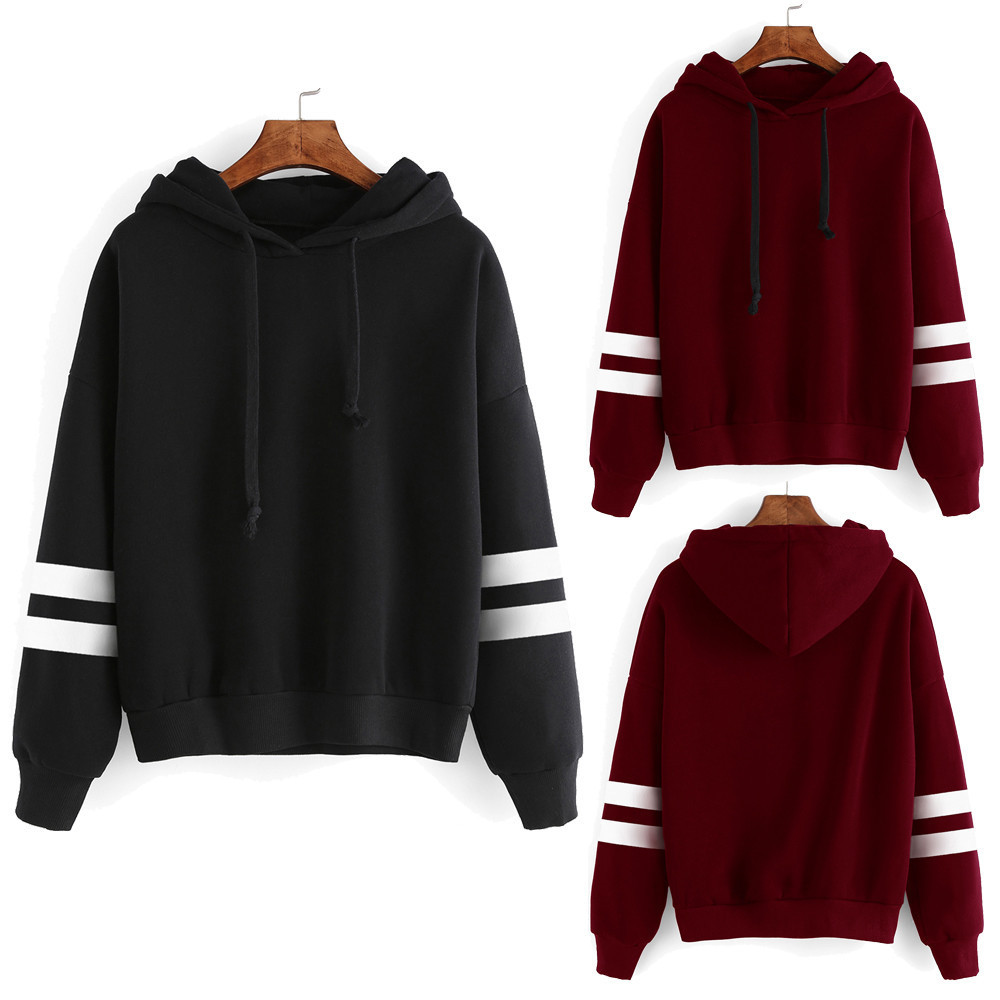 9323 #2021 Otoño e Invierno Nuevo eBay AliExpress deseo con capucha suelta de manga larga suéter mangas dos