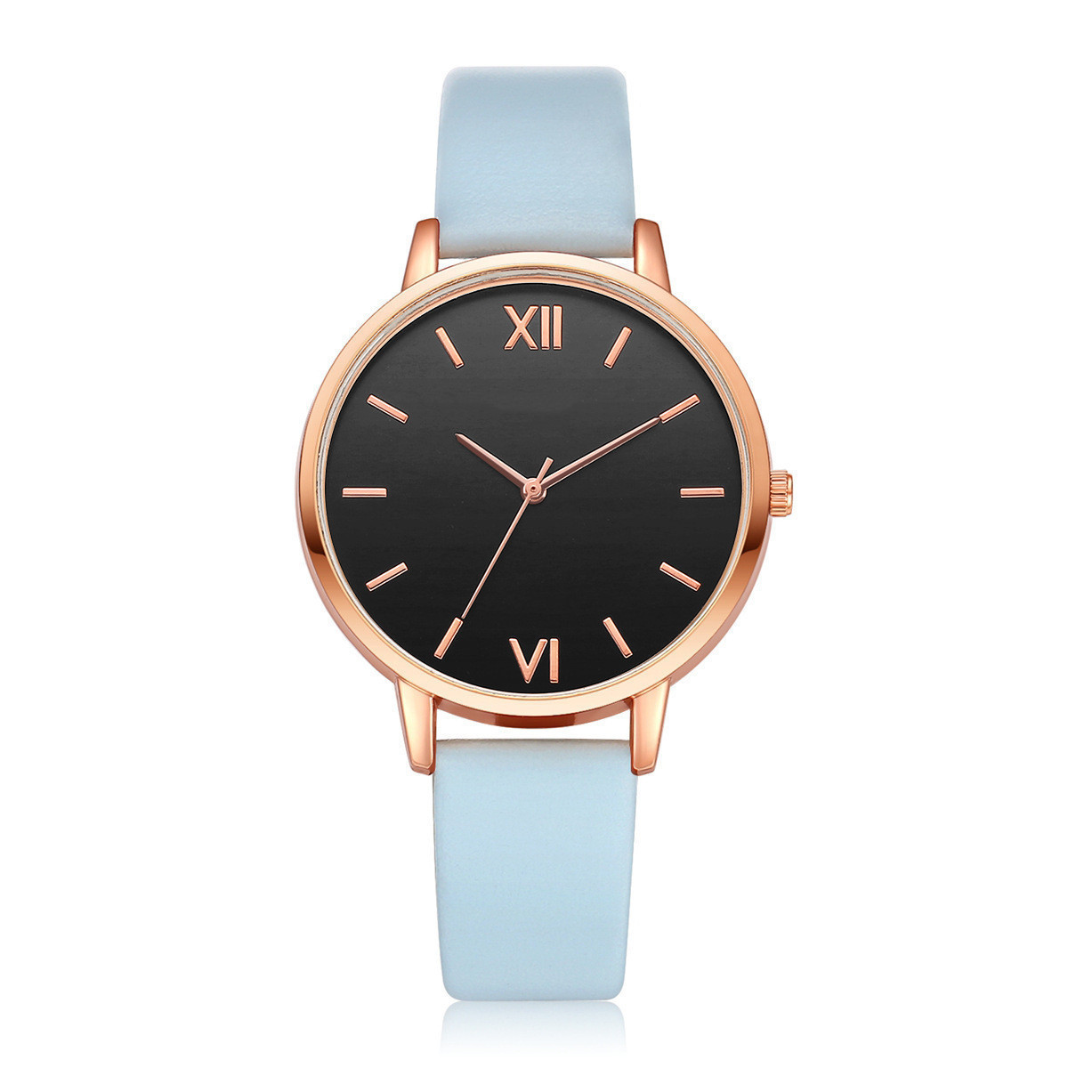ins new minimalist watch set quartz watch trend pu strap ladies watch strap bracelet set_voghion.com