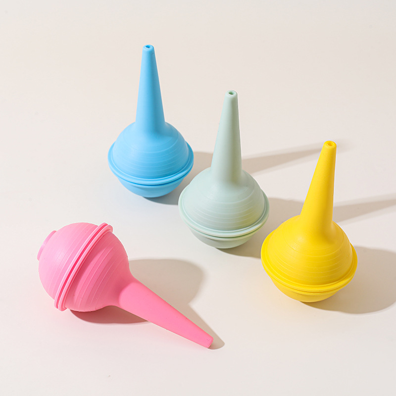 Suministro transfronterizo de dispositivo de succión nasal para bebés, succión nasal para bebés, Bola de succión nasal TPE, Bola de lavado de orejas para recién nacidos, Bola de succión