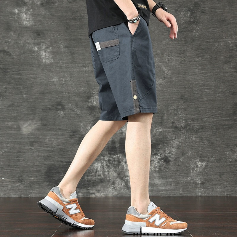 Japanese Style Retro Tooling Shorts Men's Thin Loose Straight Trendy All-Match Multi-Pocket Functional Sports Pants
