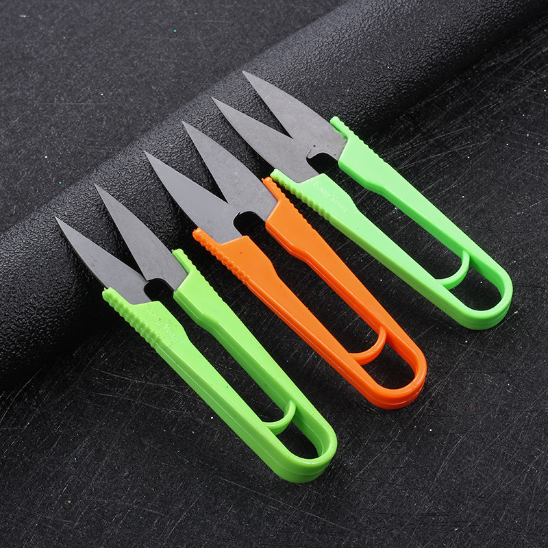 u型刺绣剪刀v形家用小剪刀剪线头用迷你裁缝纫服装十字绣剪刀纱剪