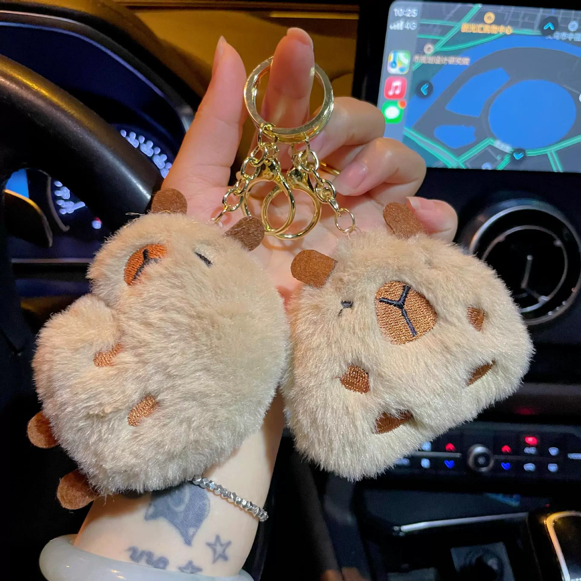 Любимая Капибара плюшевая игрушка брелок кукла сумка плюшевая подвеска кукла захватывает маленький подарок