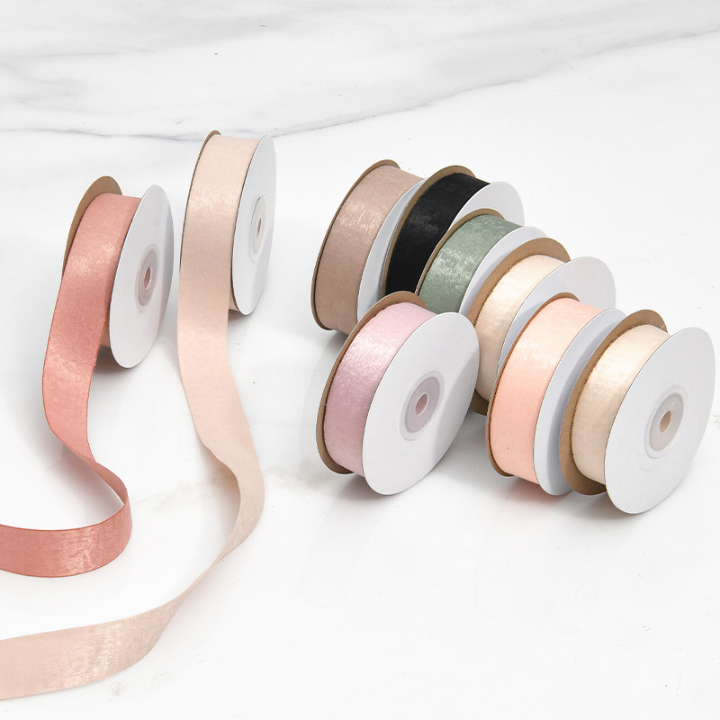 Doble cara cinta de terciopelo cinta de terciopelo hecha a mano DIY pinzas de cabello material decoración de cinta