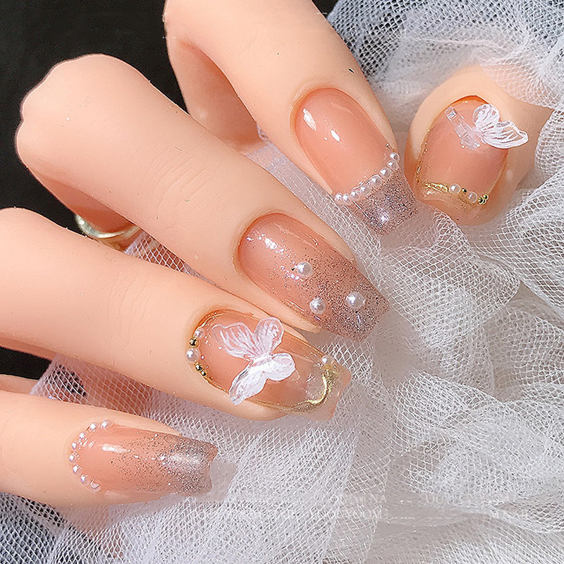New Stereo Small Butterfly Ins Style Super Fairy Nail Art Jewelry Handmade DIY Resin Butterfly Japanese Style Fresh Accessories