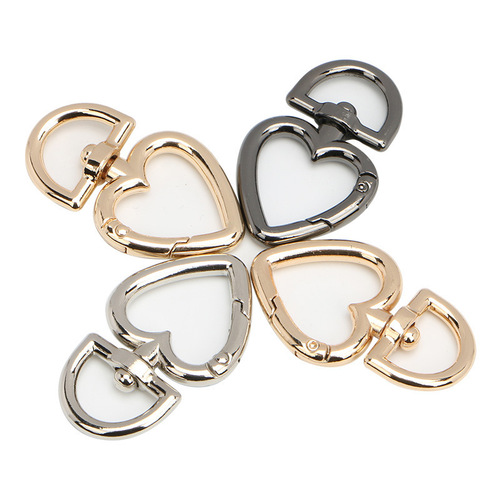 Jewelry pendant key ring buckle alloy spring ring round split ring women's bag hardware accessories key chain