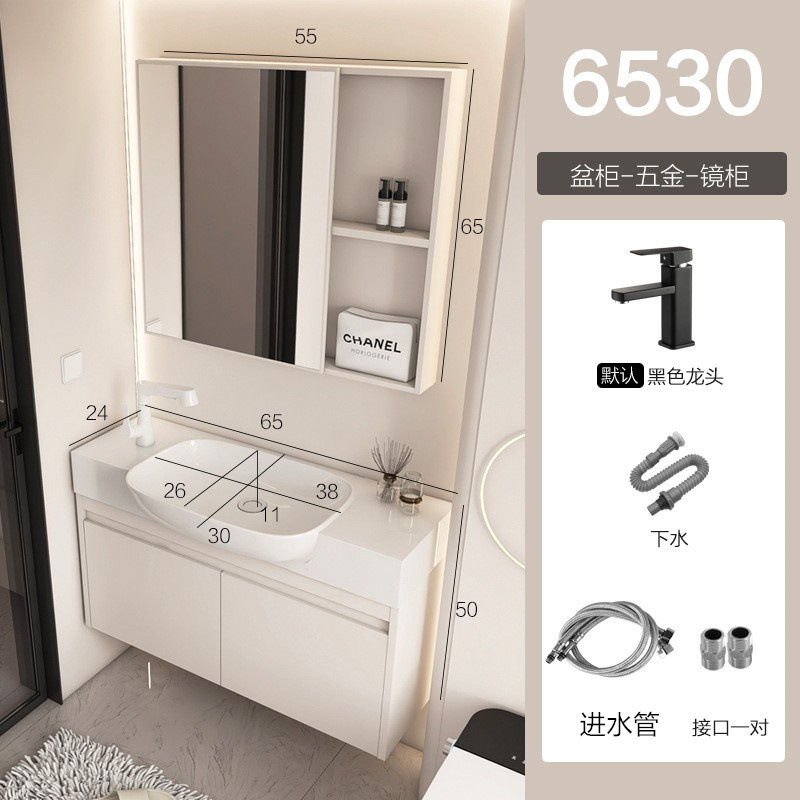 gabinete de baño de aluminio espacio pequeño gabinete de lavabo tipo hogar gabinete de lavabo combinado gabinete de lavabo todo en un lavabo