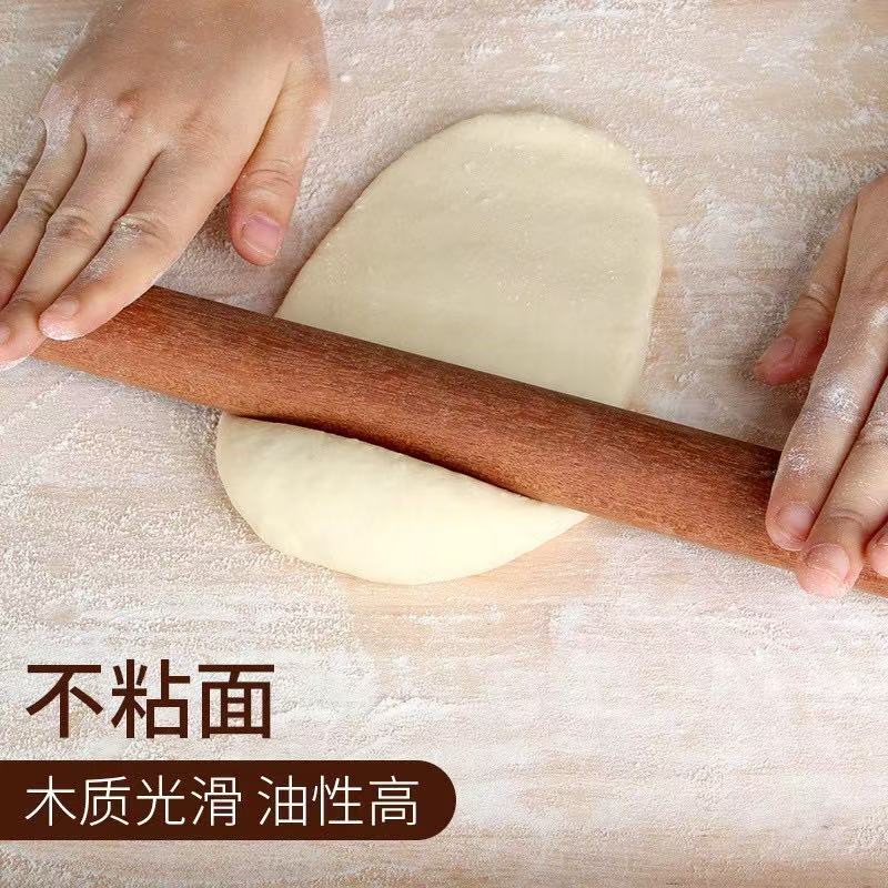 麺棒マラス木無垢材大小麺棒家庭用餃子の皮麺棒ベーキングツール|undefined