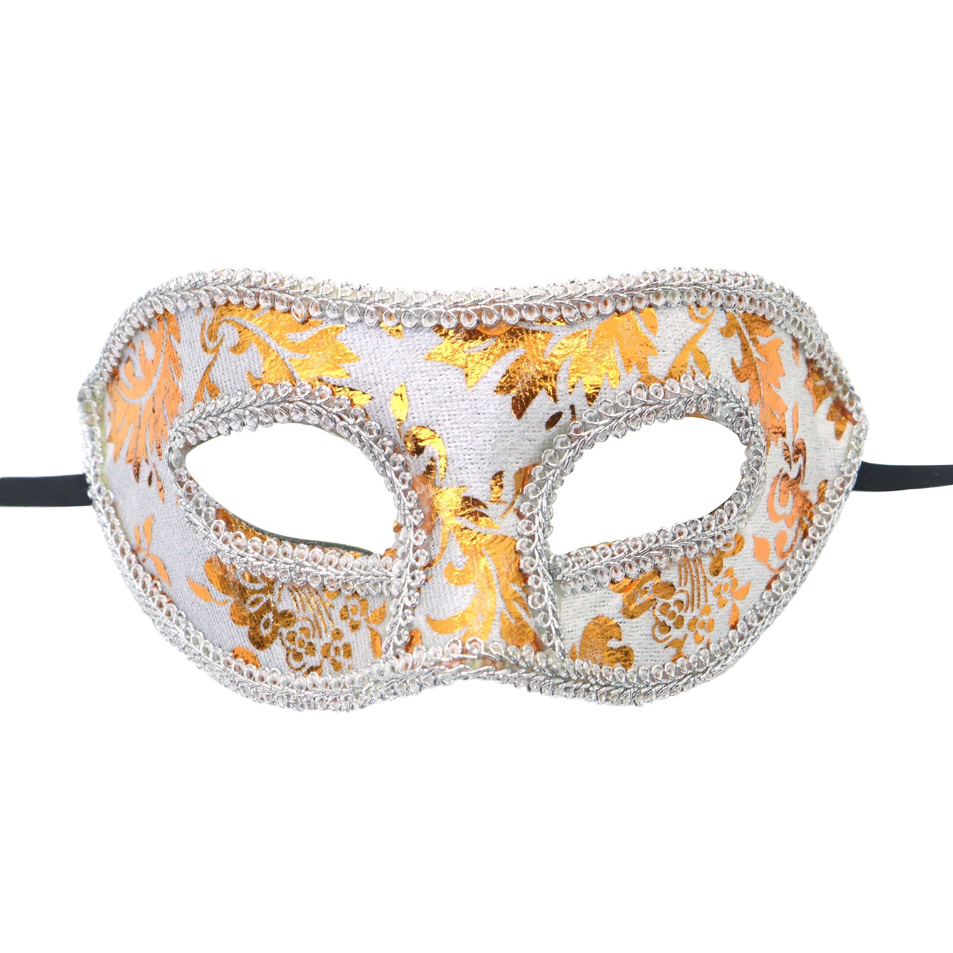 Amazon venta caliente máscara de jazz máscara de tela de lana cabeza plana máscara de borde para hombres suministros de vacaciones al por mayor