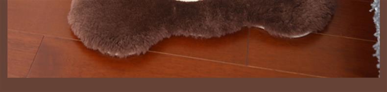 Natural Wool Carpet Australian Imported Fur Kidsren's Room Cute Cartoon Bear Mat Boy Girl Room Decoration