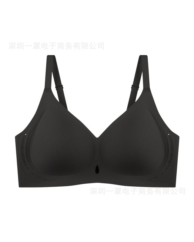 シームレスな大きいサイズの薄いノンワイヤーブラジャー、小さな胸を寄せ上げる快適なスポーツブラ、AMazONフルカップ|undefined