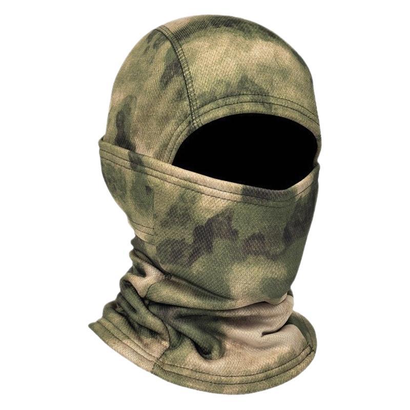 Pasamontañas táctico de camuflaje grueso para invierno, protección facial térmica para ciclismo o deportes al aire libre