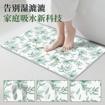Foot Mat Toilet Bathroom Door Avtomobil döşəmə paspasları