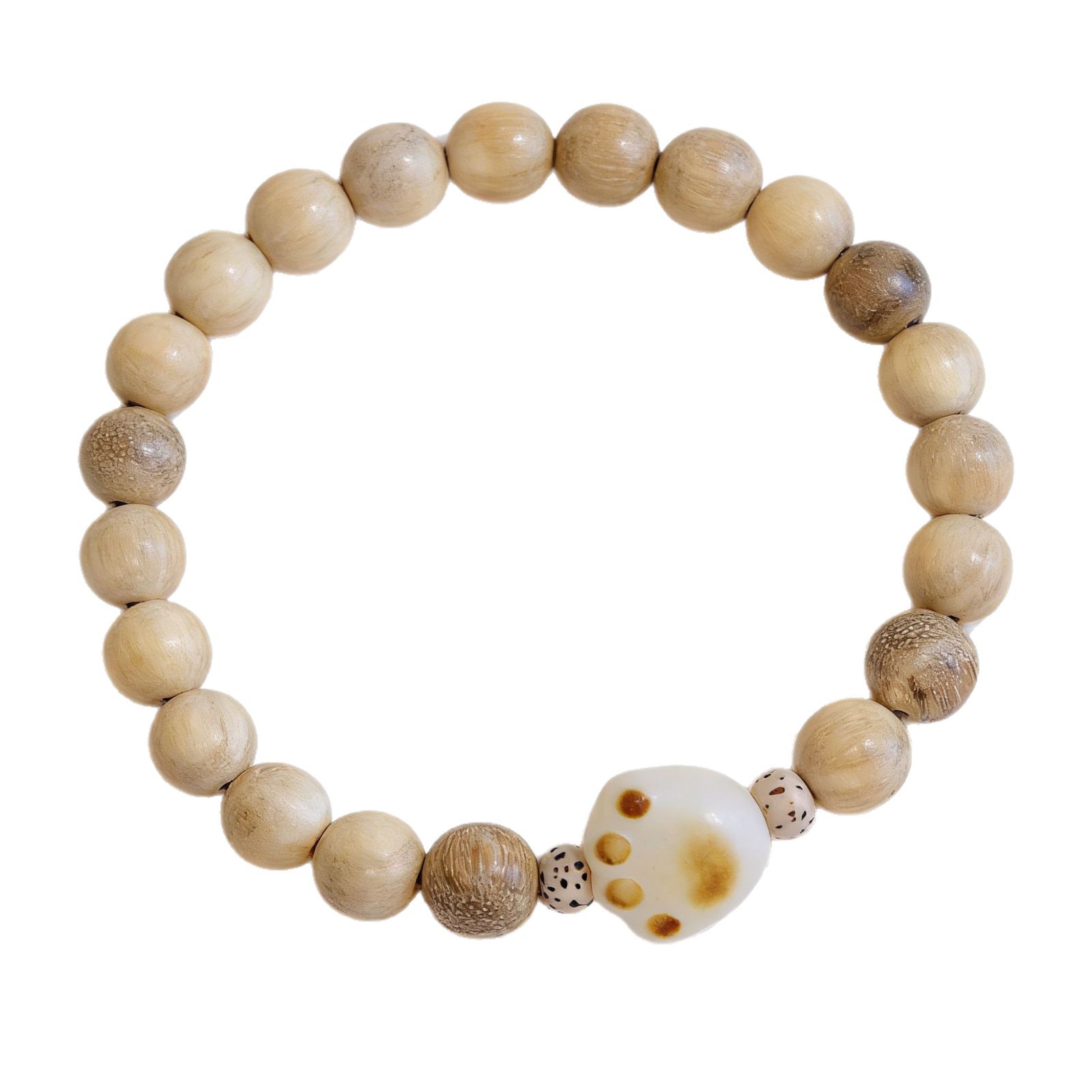 Natural Milk-scented Sandalwood Beads Bracelet For Women,Bodhi Root Cat Claw Bracelet For Men And Women,Sandalwood Toy Beads