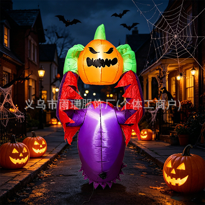 Transfronterizo para Halloween infláble ventana escalada bruja modelo de aire LED luminoso jardín al aire libre fábrica de decoraciones directas