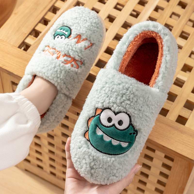 メンズコットンスリッパメンズ2025冬新作屋内ホームホーム暖かいぬいぐるみバッグヒールコットンシューズ女性用