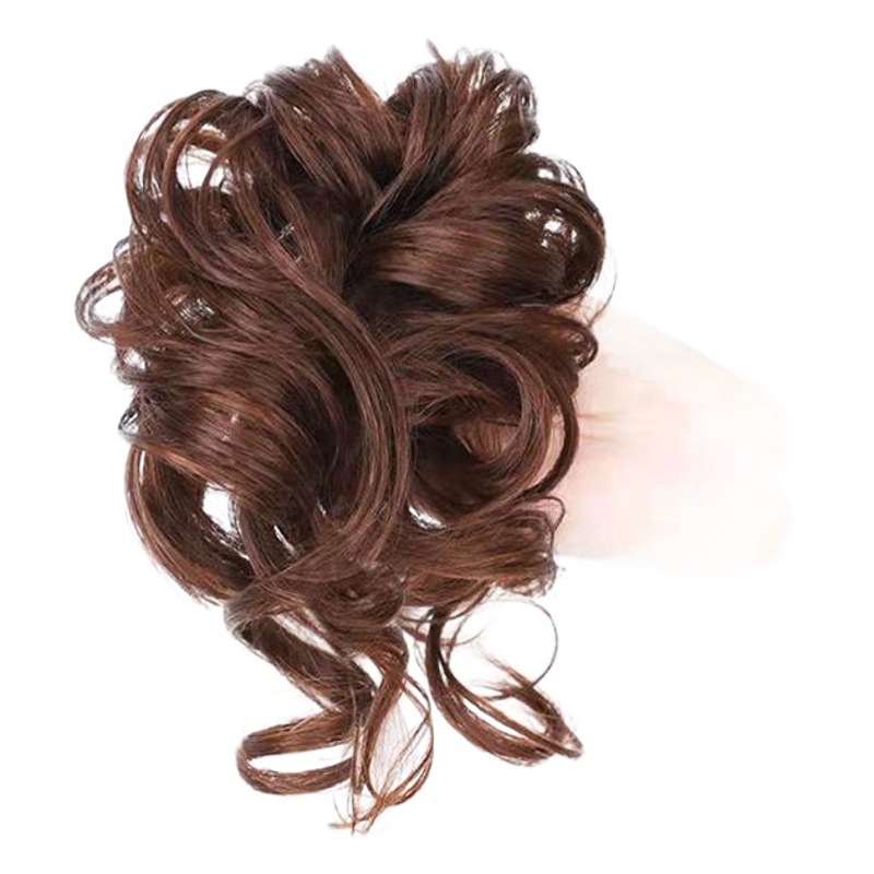 Estilo coreano elegante natural mullido perezoso temperamento peluca larga barba updo peluca bolsa Cheongsam fotografía updo accesorios para el cabello