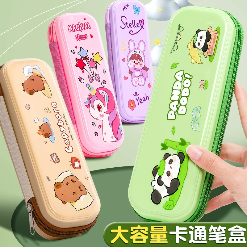 Большой сумка-ручка канцелярская коробка для учеников начальной школы милый карандаш коробка для мальчиков девочки мультфильм карандаш сумка для детей канцелярские сумки