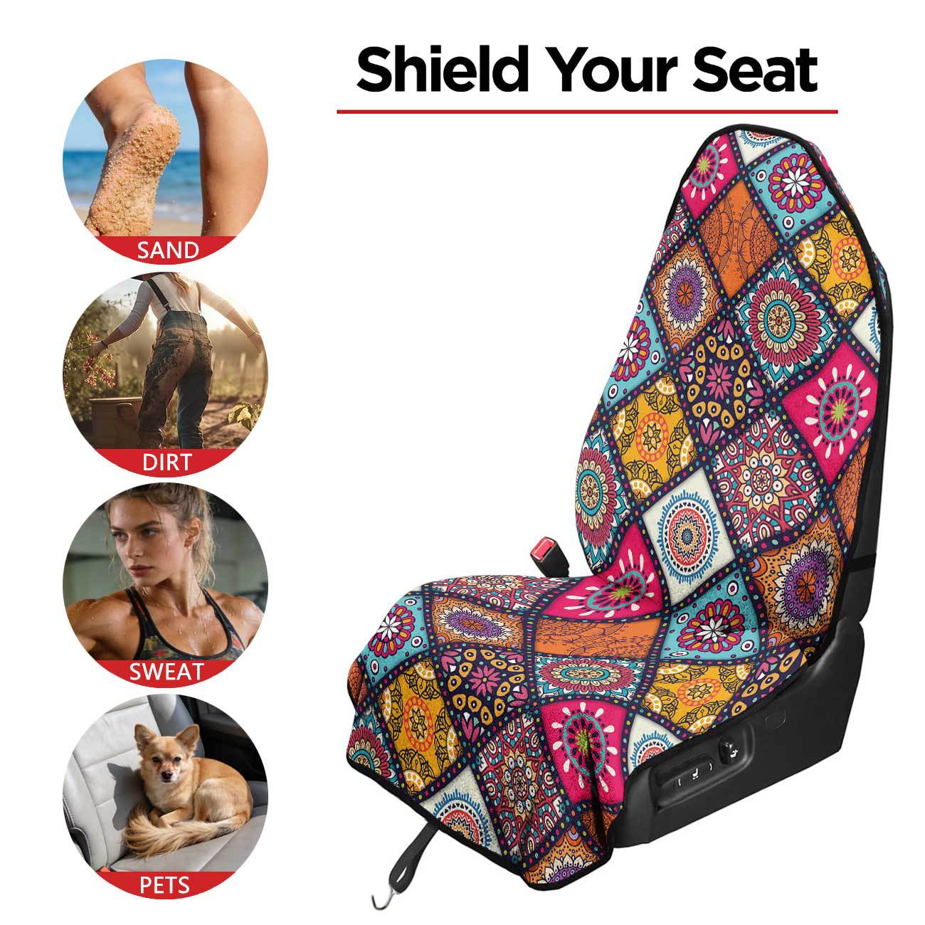 Car seat towel cover front seat protector suitable for gym and exercise, universal for all seasons, car use 31