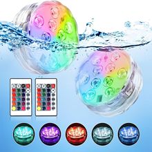 活动LED氛围灯usb遥控发光泳池灯网红装饰灯潜水灯节日场景氛围灯