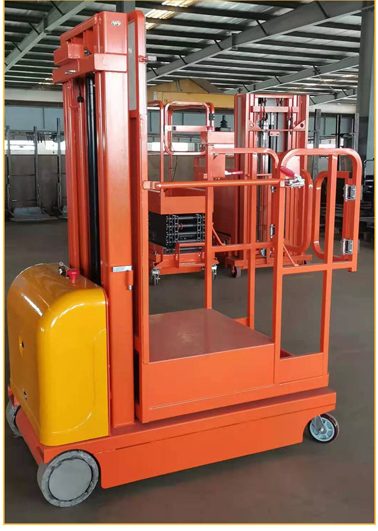 Electric High-Altitude Hydraulic Platform Truck High-Position Material Sorting Truck Fully Automatic High-Altitude Picking Truck High-Altitude Feeding Machine