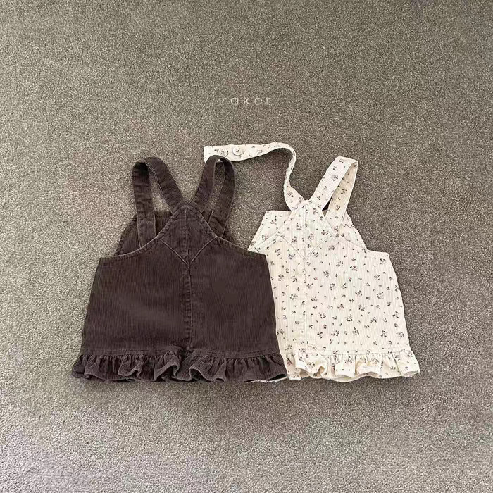 Demi-season cute corduroy dress