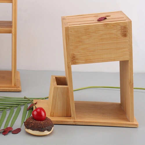 Bamboo kitchen knife holder, knife holder, home creative kitchen tool display rack, knife storage rack, manufacturer wholesale