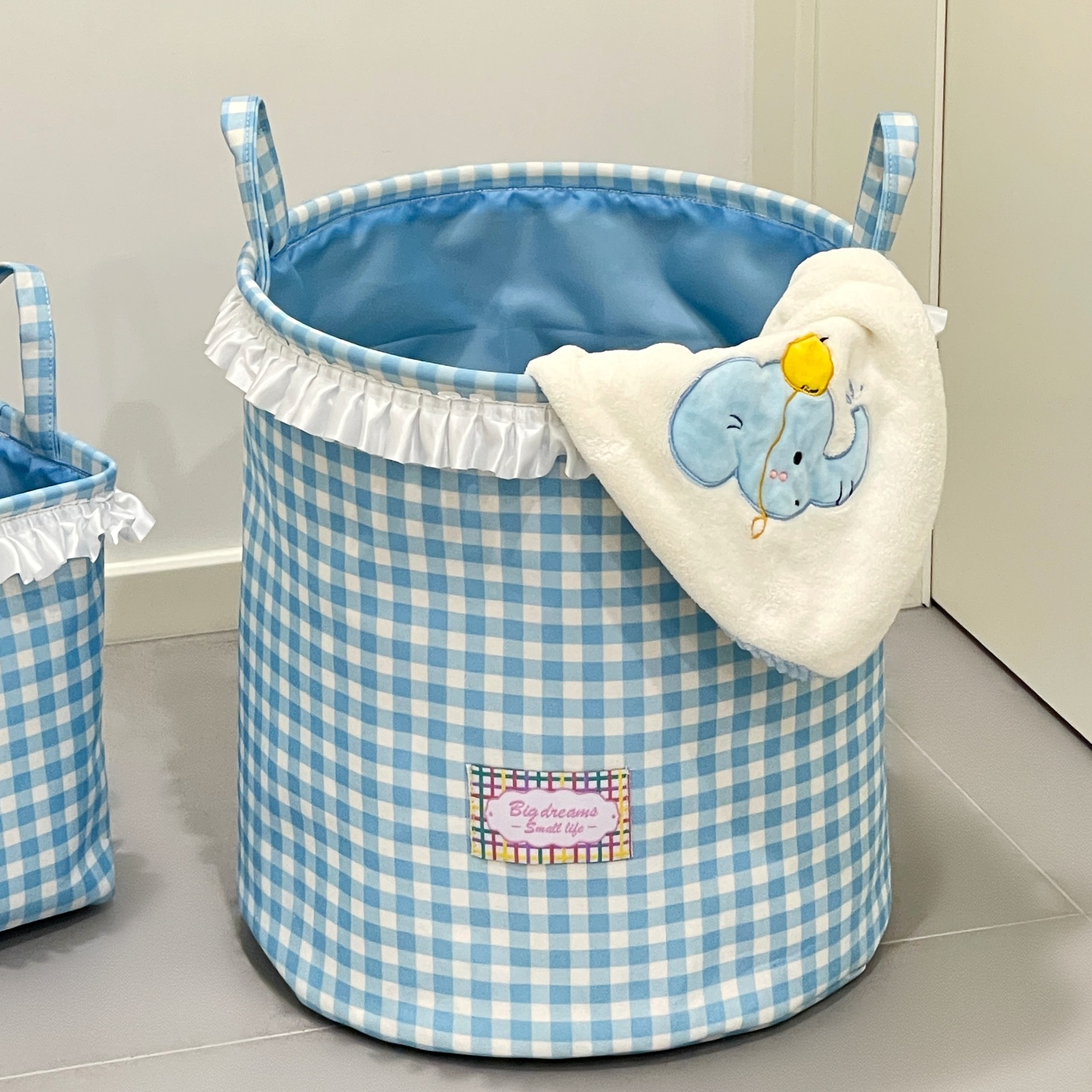 Cesta de ropa sucia plegable en el viento de alto valor facial cesta de ropa sucia doméstica baño gran cesta de almacenamiento de ropa sucia