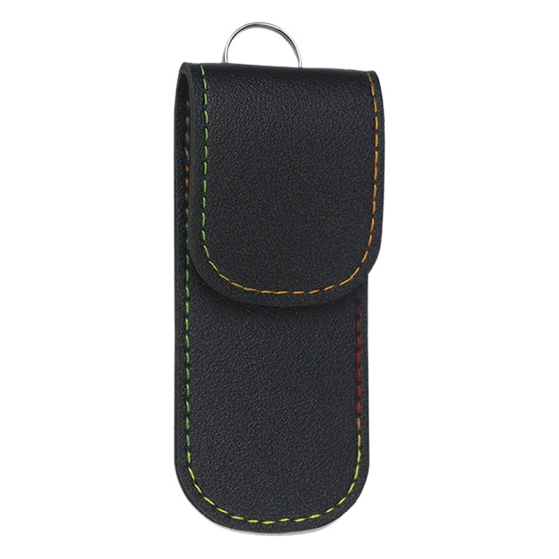 Nail Clipper Pu Leather Case Nail Clipper Protective Cover Anti-Scratch Wear-Resistant Portable Key Hanging Large and Small Nail Clipper Storage Bag