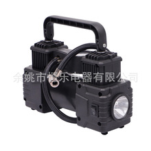 轮胎充气机便携式空气压缩机直流汽车轮胎泵双缸充气机