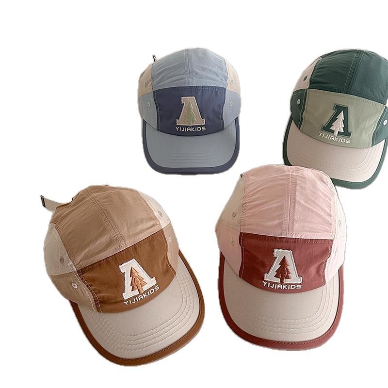 letras de moda coreana para niños primavera y verano sombrero de lengua de pato para bebés de sexo masculino y femenino sombrero de béisbol de sombrero de sombra universal