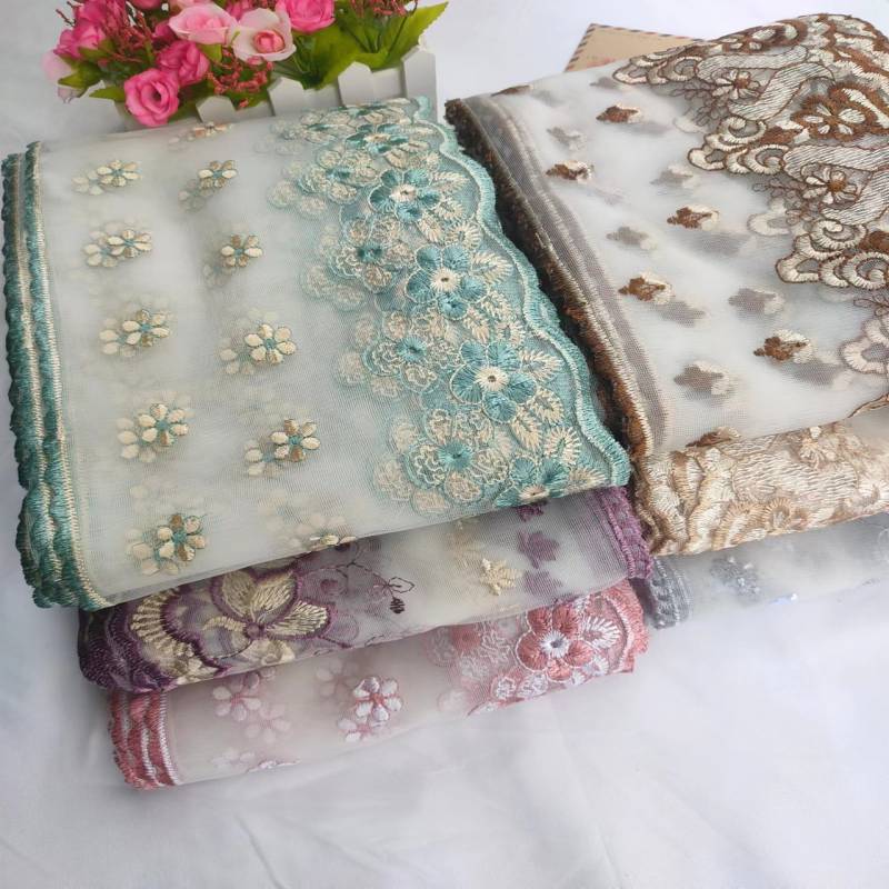 New 17cm Bilateral Shaped Yarn Car Doll Lace Home Textile Seat Cushion Lace Drinking Water Machine Set Lace Embroidery