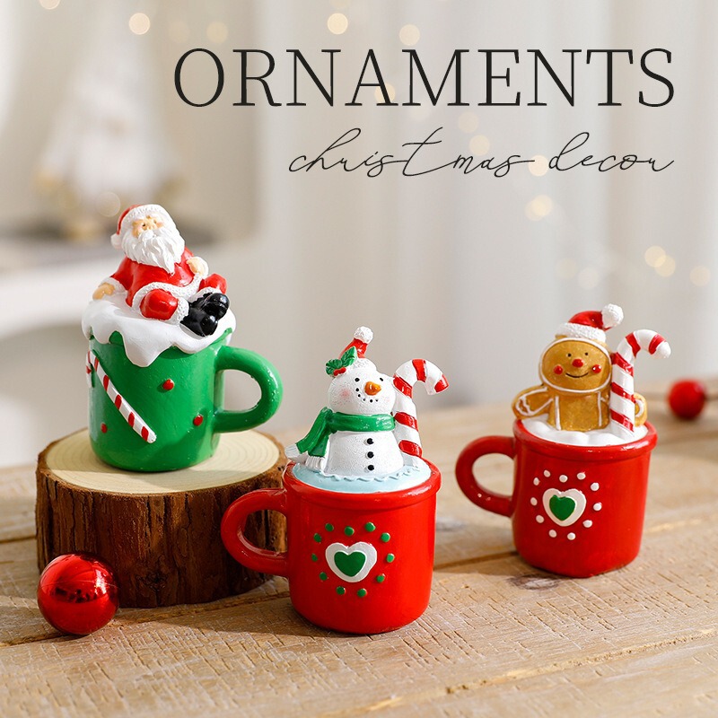 Resin Christmas Tree Cedar Tabletop Small Ornaments Christmas Atmosphere Creative Window Decorations Santa Claus Reindeer Snowman Resin Christmas Tree Cedar Tabletop Small Ornaments Christmas Atmosphere Creative Window Decorations Santa Claus Reindeer Snowman