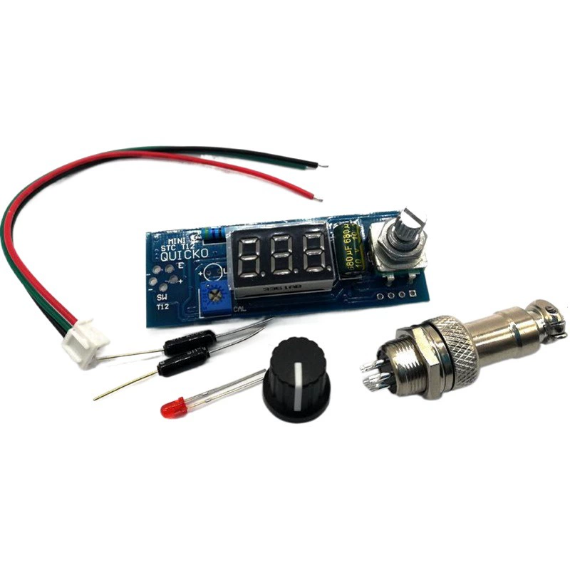 T12-DIY электронная паяльная станция светодиодный цифровой дисплей Электрический Утюг паяльная станция высокочастотная высокомощный цифровой дисплей постоянная температура паяльная станция