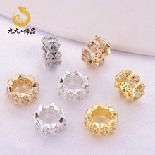 18K����΢��ʯ�Ȧ��߅��׸����Ƭdiy�ִ�܇݆�鴮��������