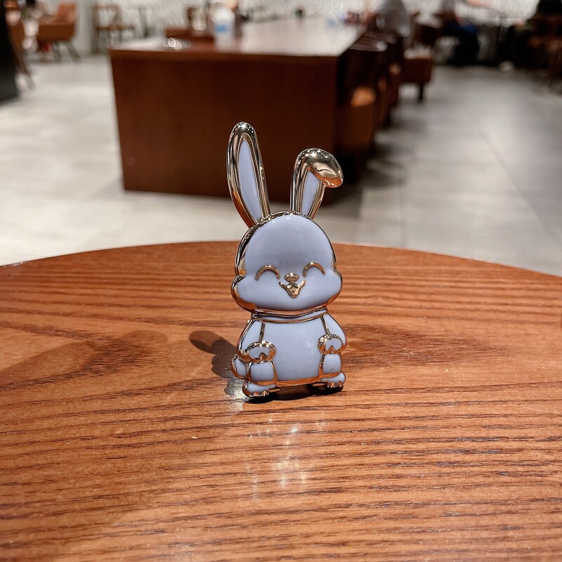 背面取り付け携帯電話ケースホルダー Douyin インターネット有名人ホルダープッシュプルハードウェアトロリーデスクトップレイジーウサギホルダー|undefined